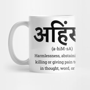 Ahimsa - Non Violence - Hinduism, Buddhism, Jainism Mug